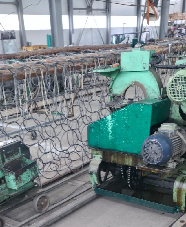 Chainmail mesh production machine at UAE facility